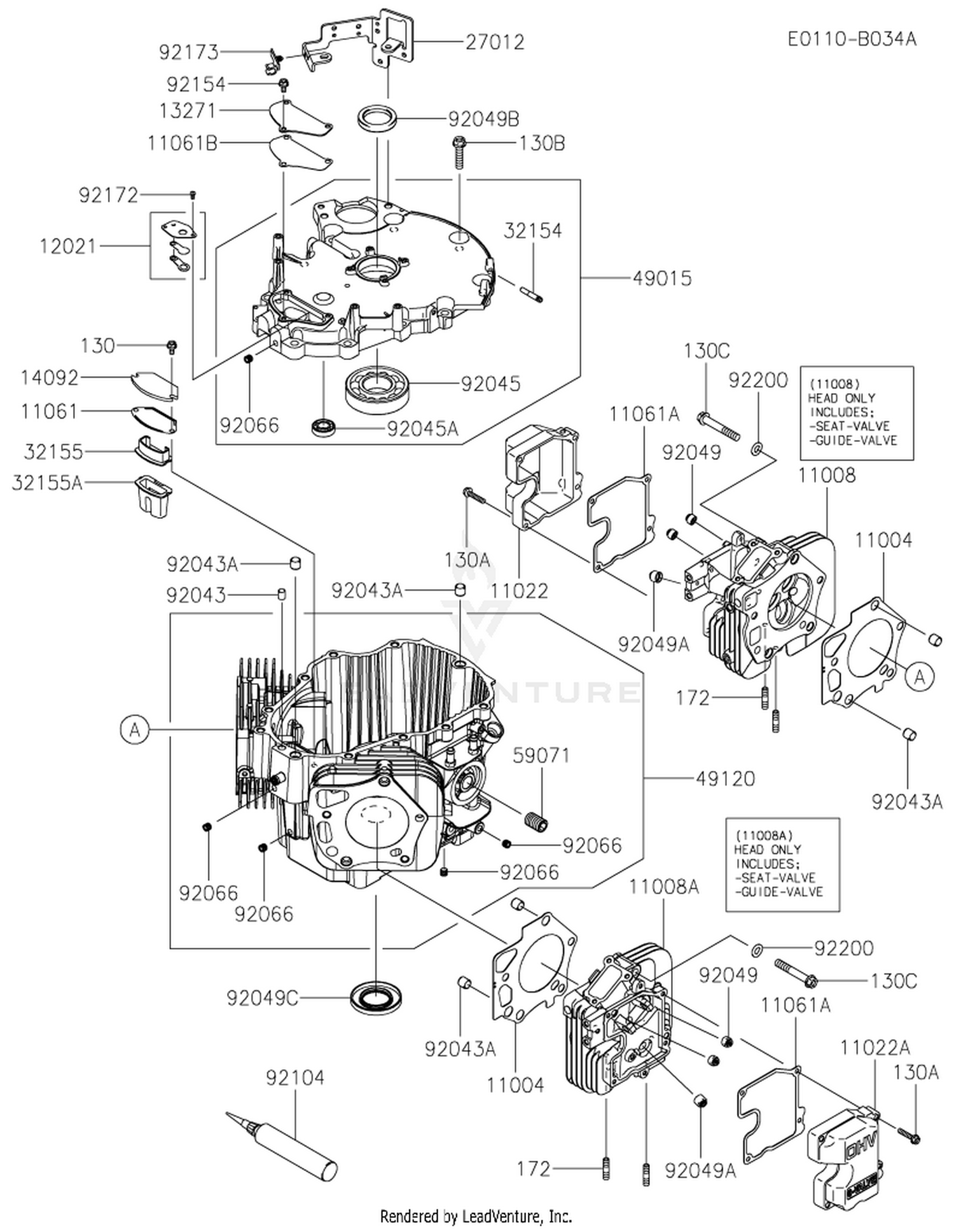 FXT00V-AS42 CYLINDER & CRANKCASE