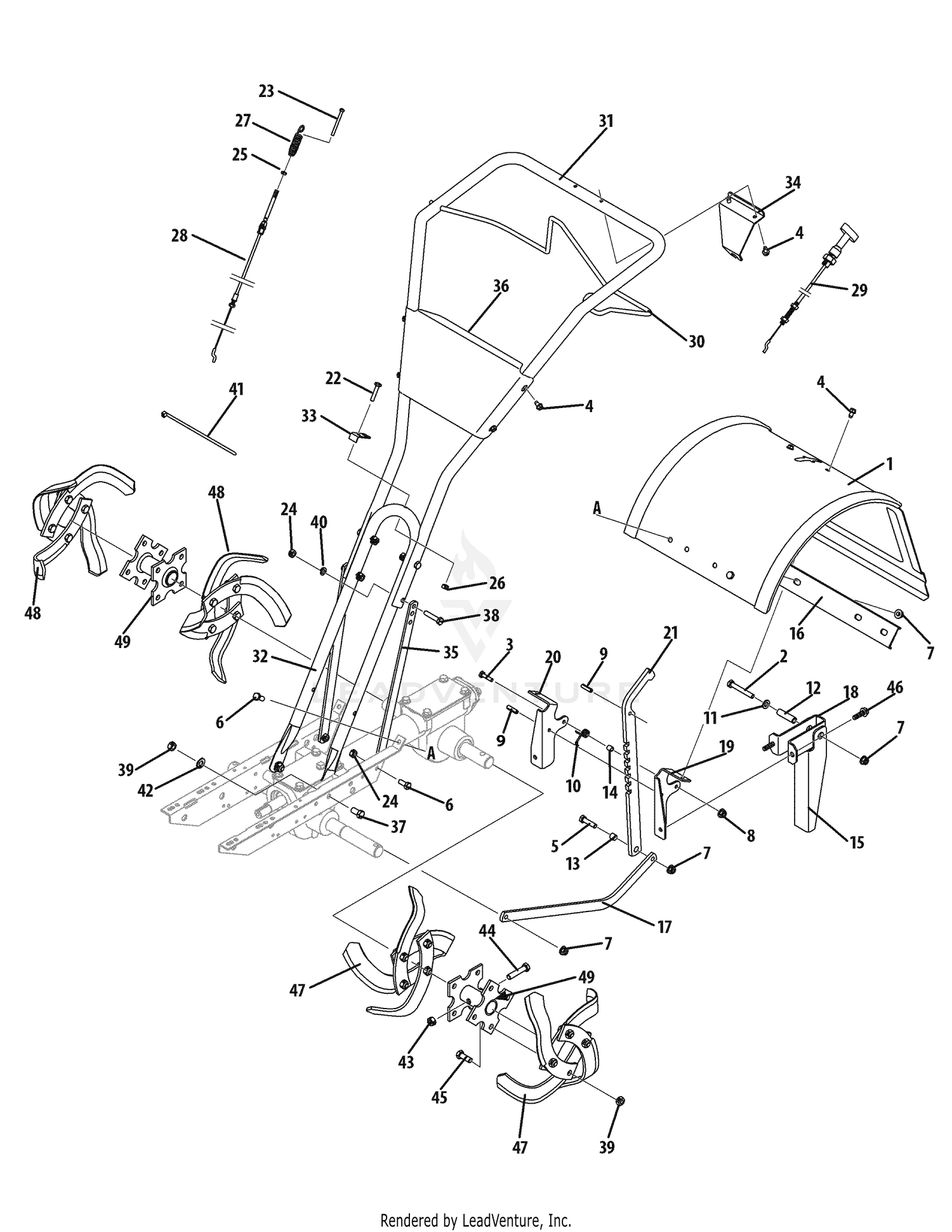 Handle & Tine Shield