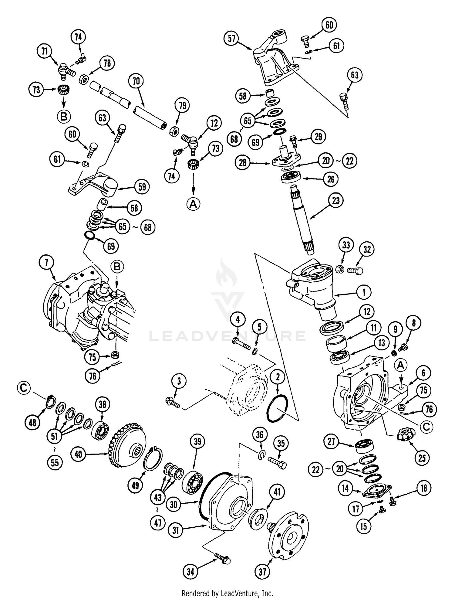 Parts Cub Cadet 7275 Tractor ?545-446D100 544-446D100 546-446D100 Front