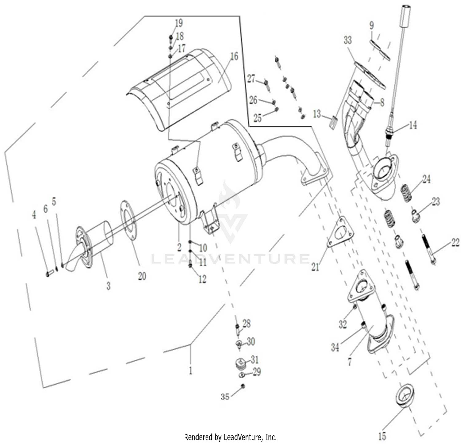 Muffler - MX750