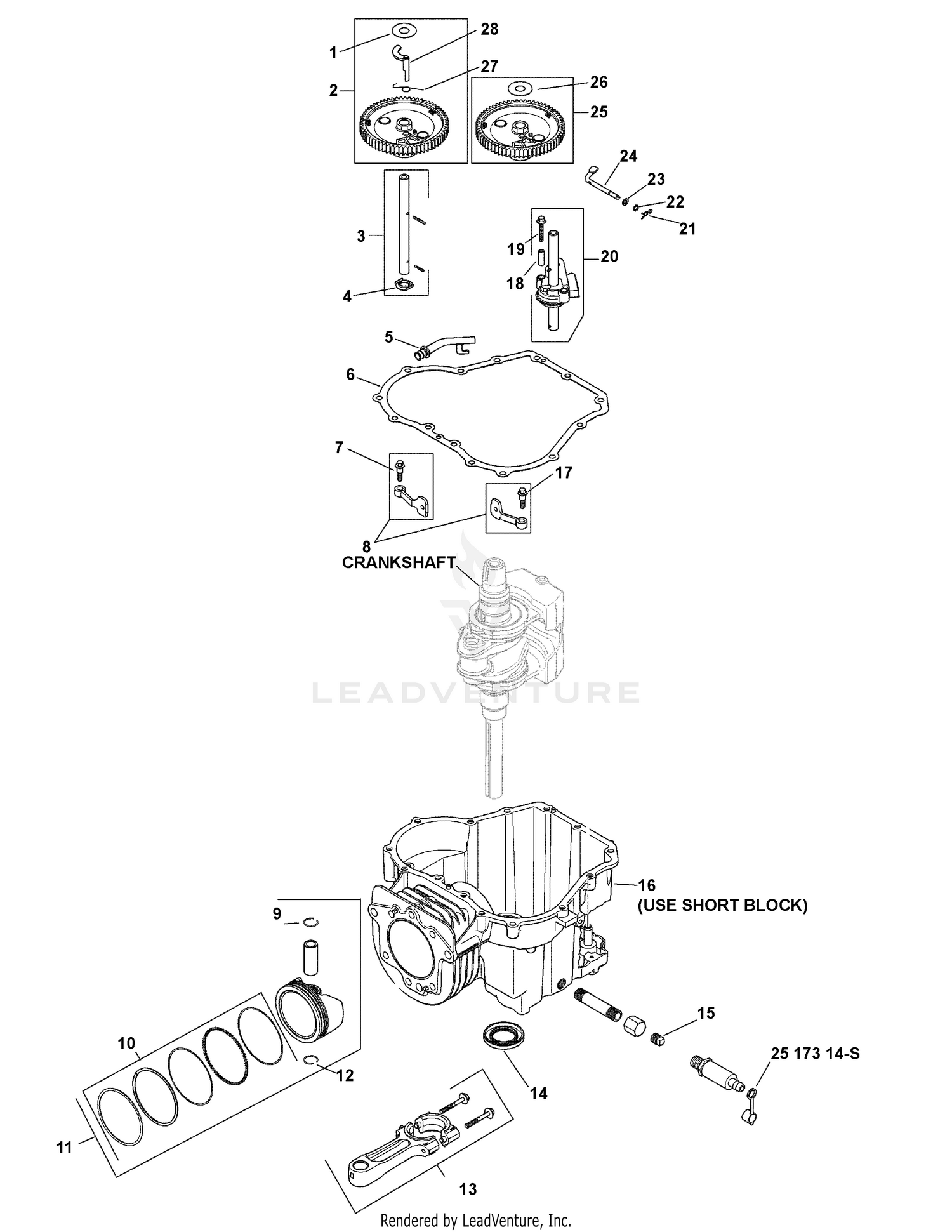 Kohler SV600-0217 Crankcase