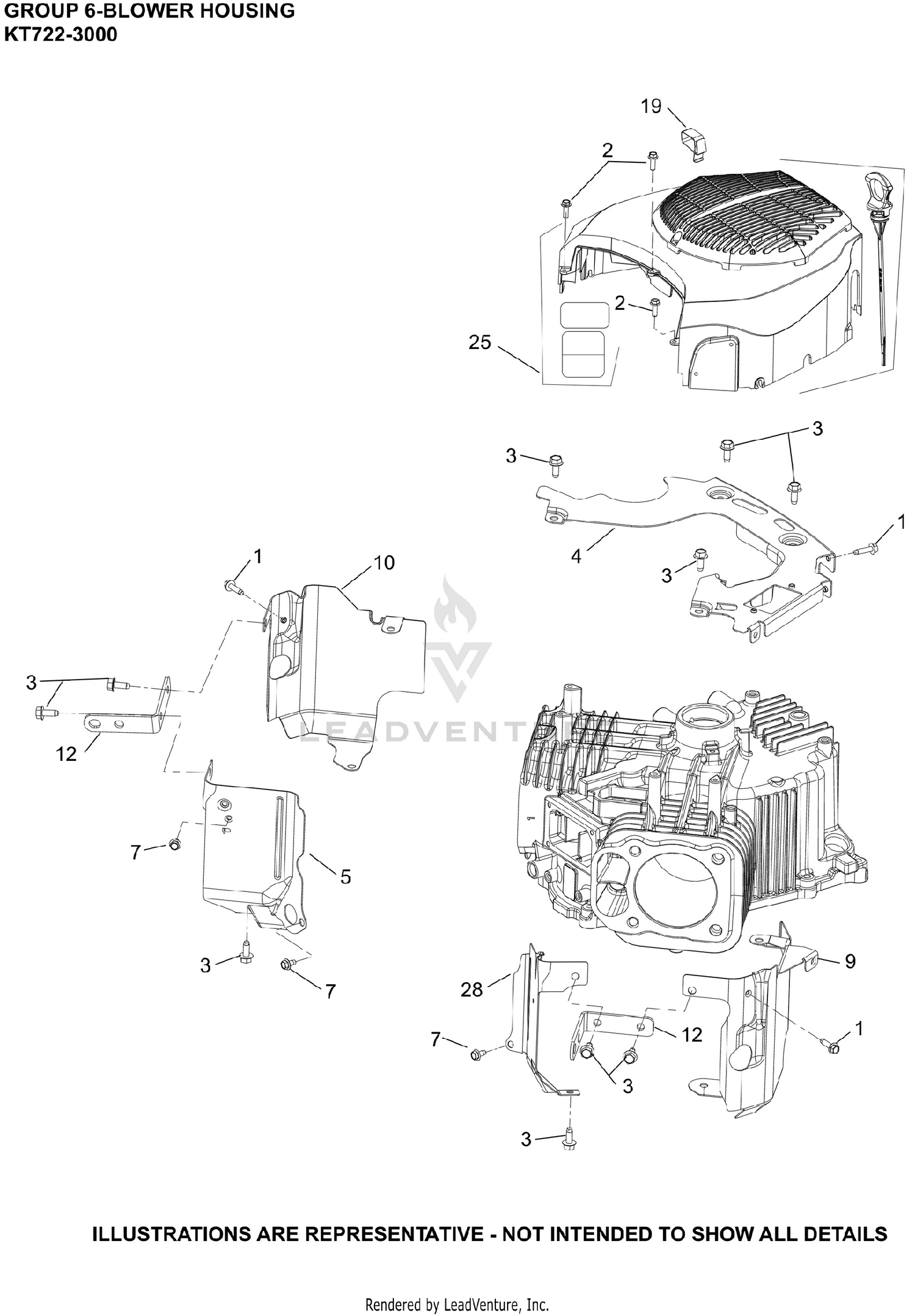 KT722-3000 Blower Housing