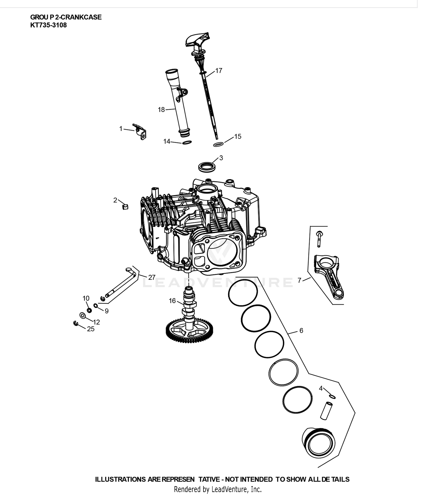 KT735-3108 CrankCase