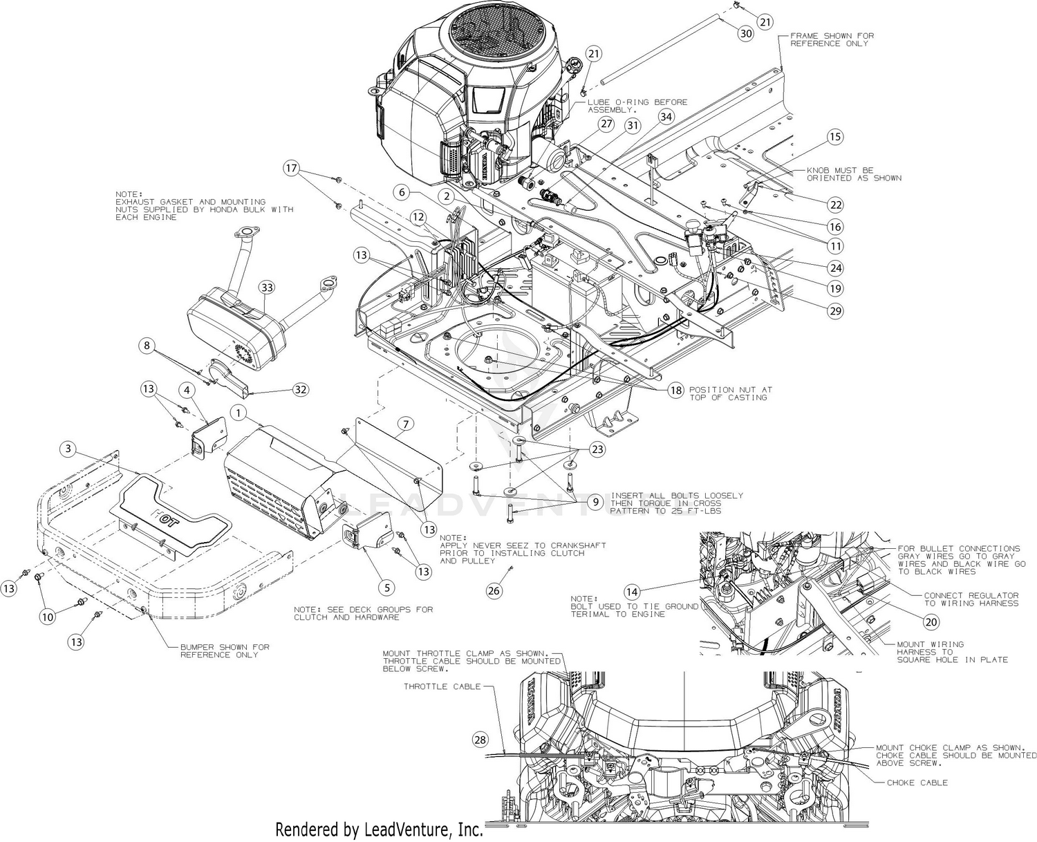 Cub Cadet RZT L46 FAB Honda 17AGCACN056 2016 Engine Accessories