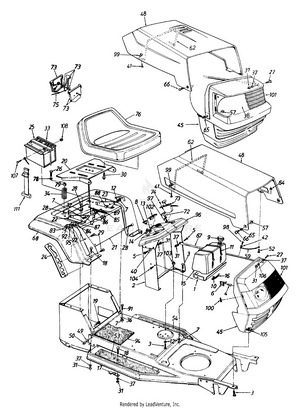 Lawn Chief 136E450E022 1996 Lawn Tractor PartsWarehouse