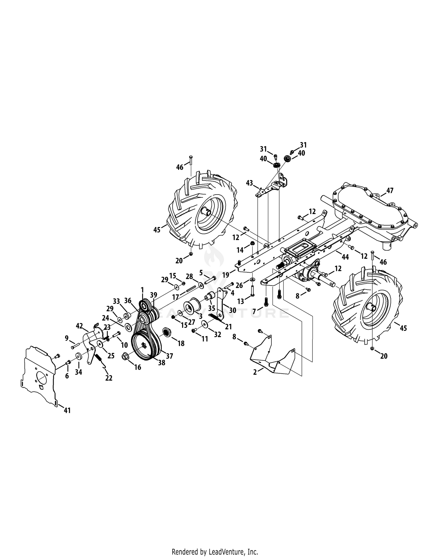 Drive Assembly (3 Belts)