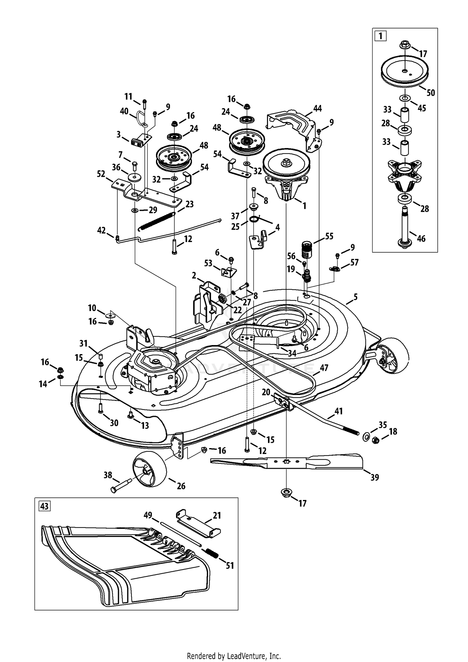 Mower Deck (May 23, 2014 & before SN 2)