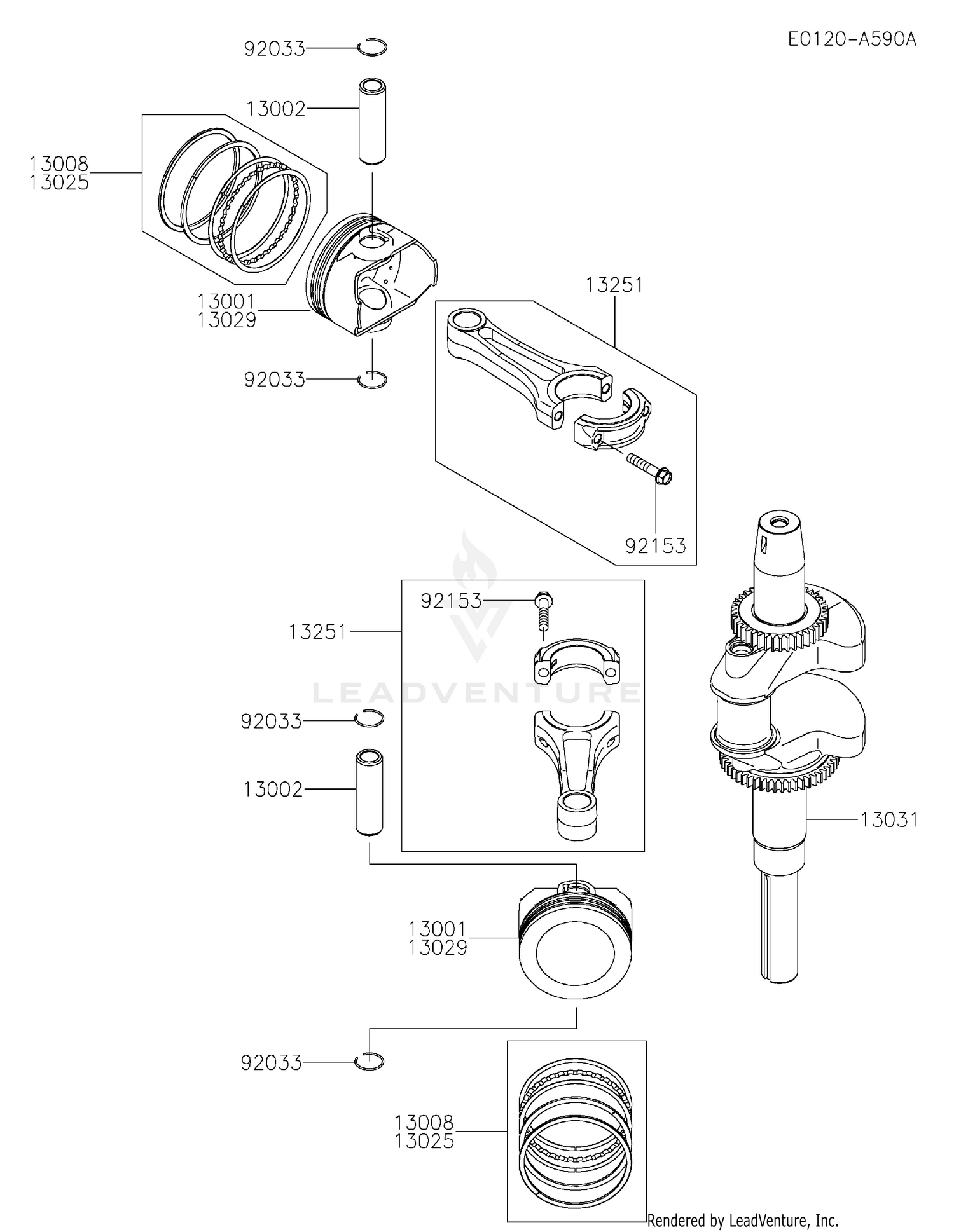 FXT00V-AW06 PISTON & CRANKSHAFT