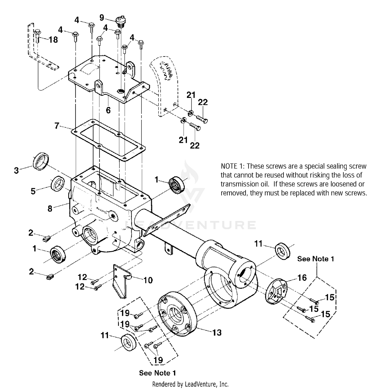 Transmission Housing, Covers, Seals, Gaskets, Plugs