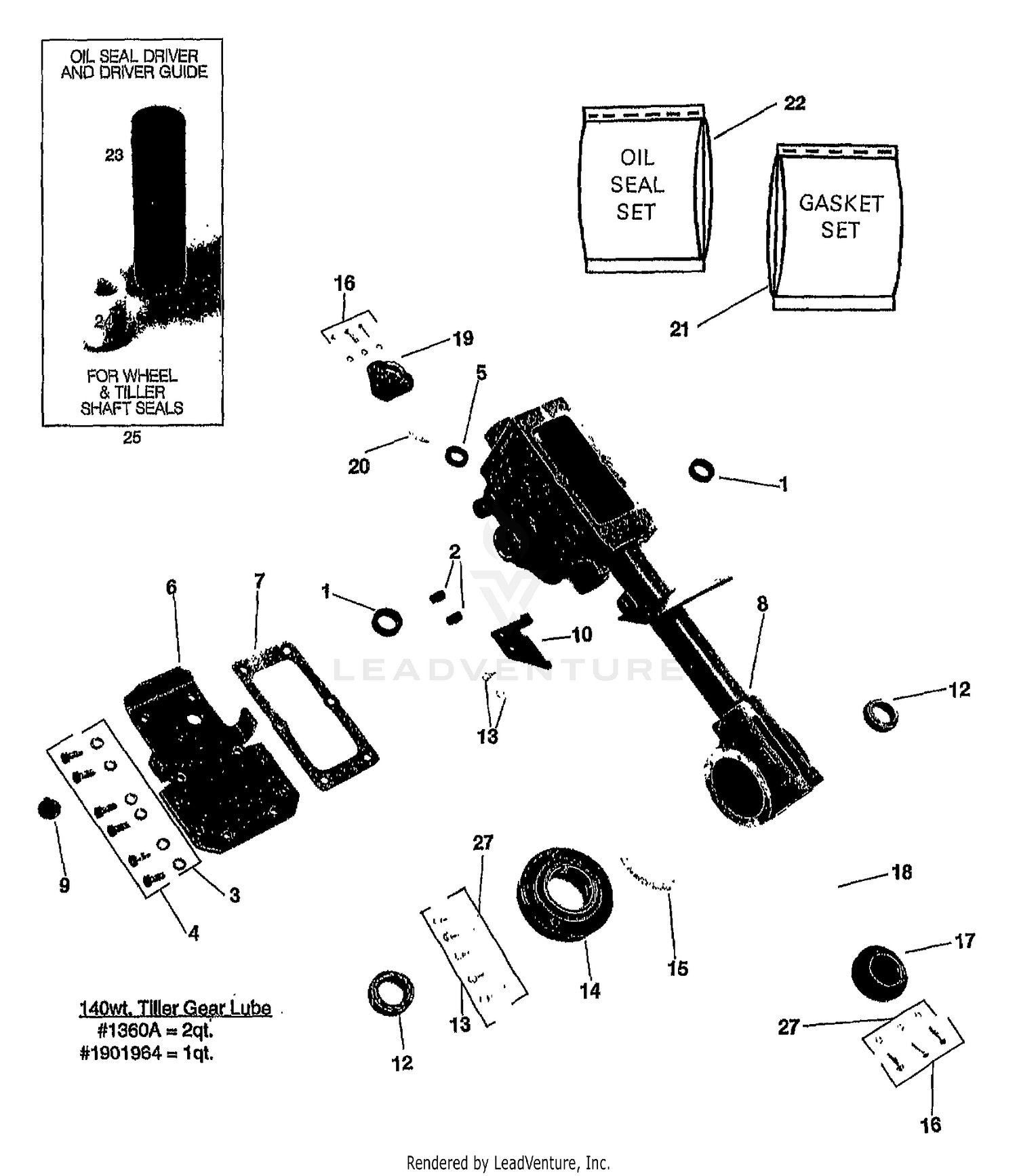 TRANSMISSION HOUSING & SEALS/GASKET