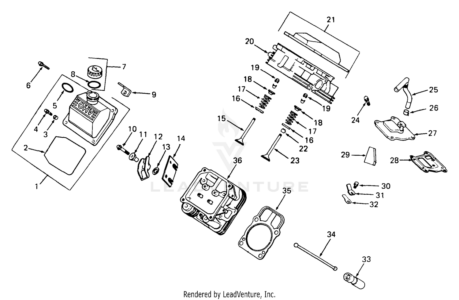 Cylinder Head, Valves And Breather