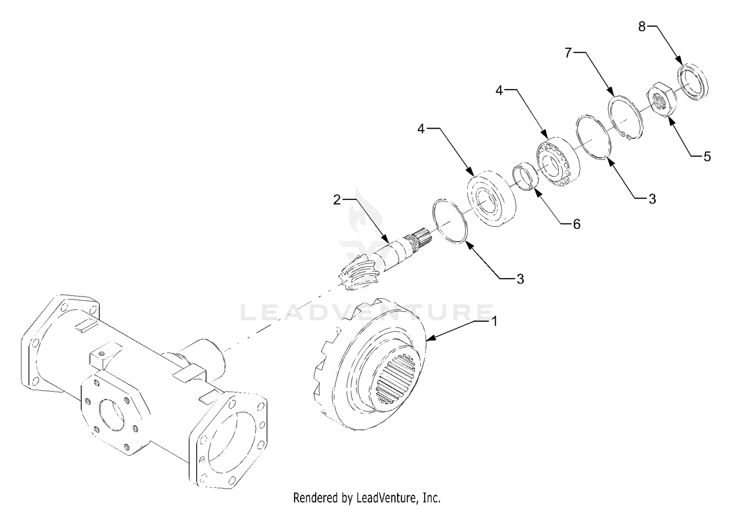 Bevel Pinion Shaft Group