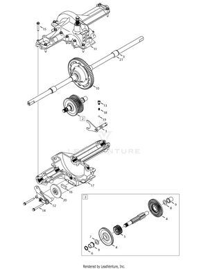 Troy Bilt 13AX60KH011 Super Bronco 2008 Transmission Assembly 618 04566