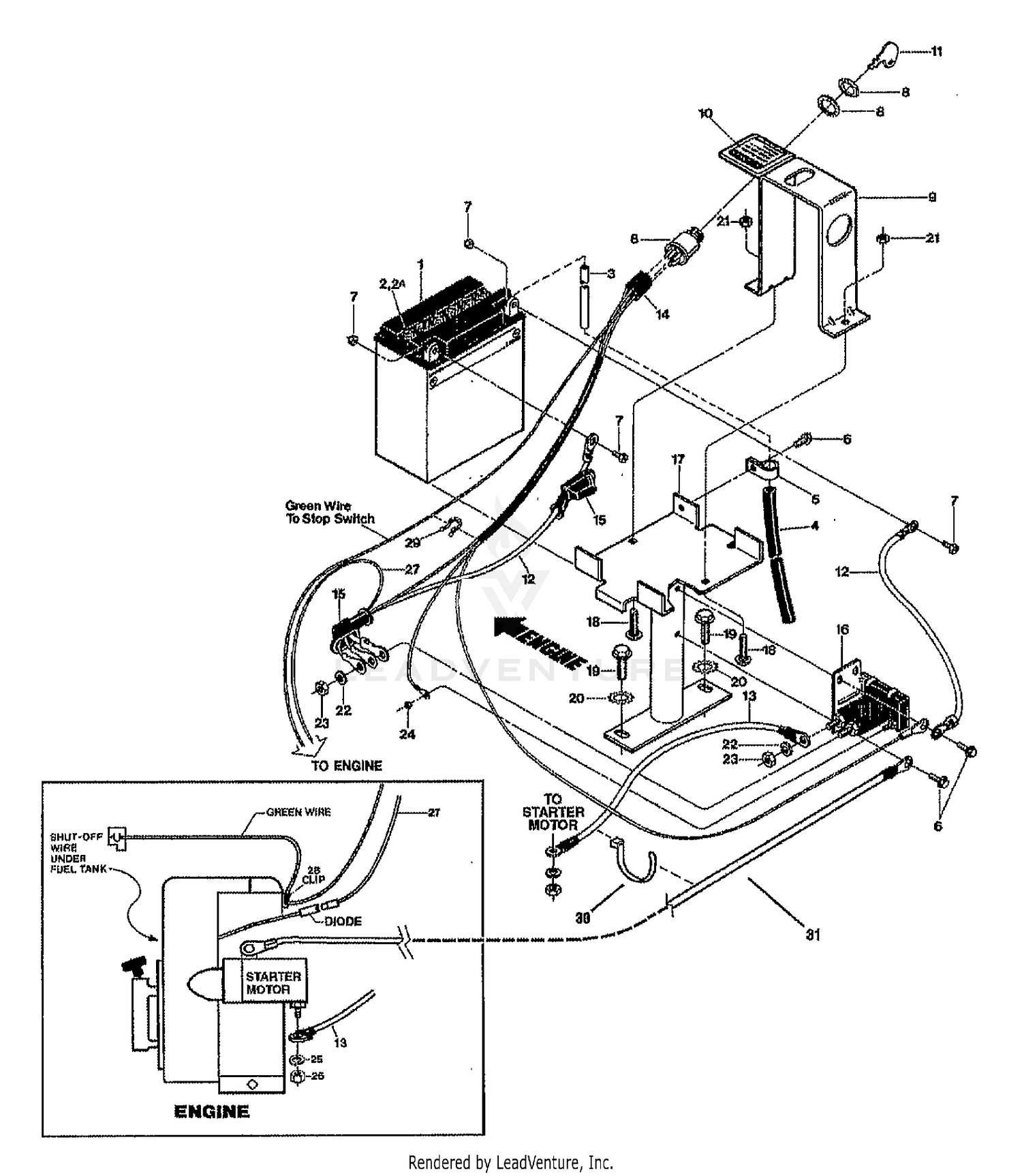 ELECTRIC START ASSEMBLY