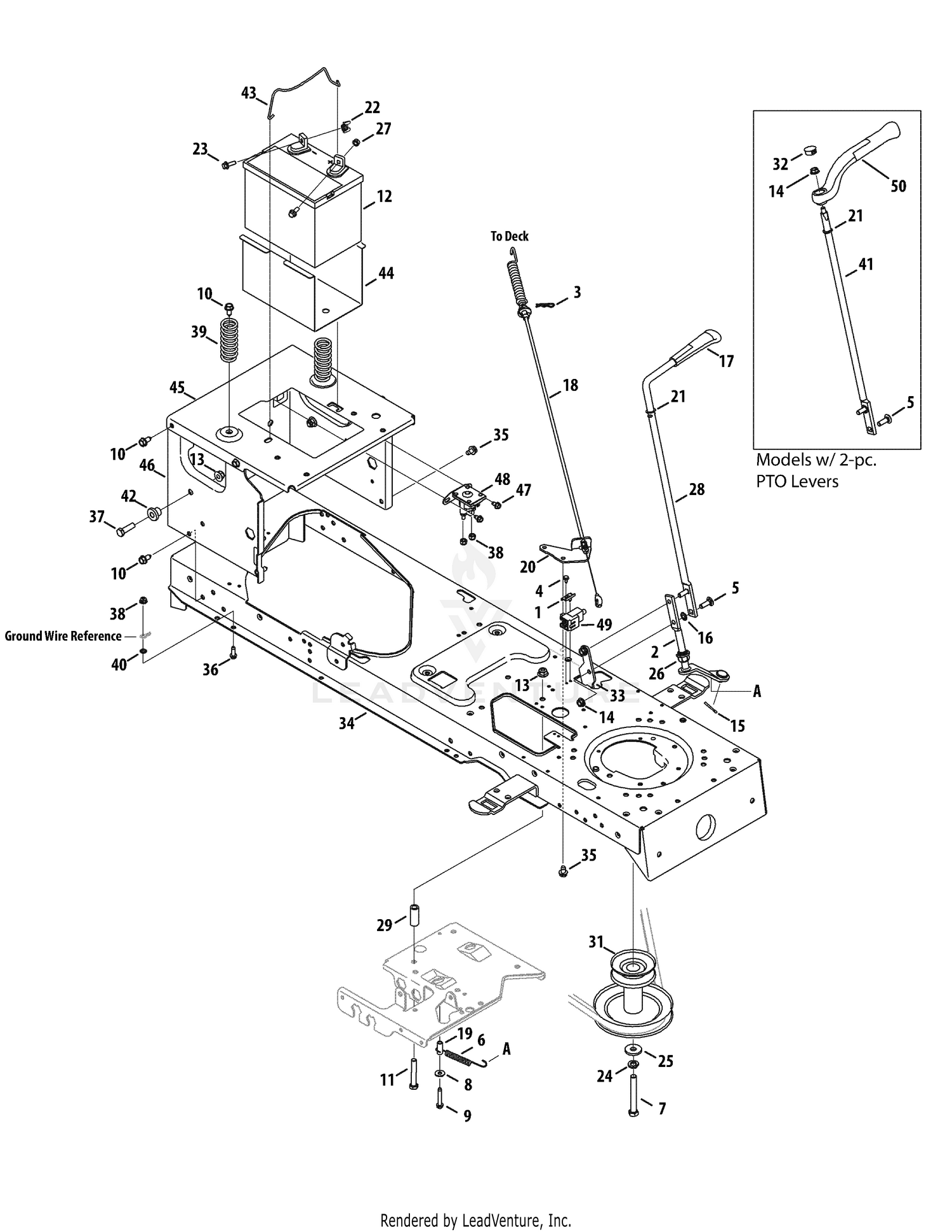 Troy Bilt 13AV60KG011 Bronco 2009 Frame Manual PTO