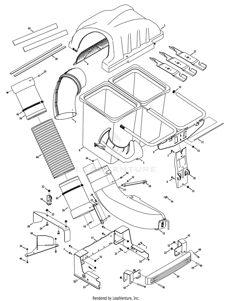 Craftsman bagger deals mounting bracket