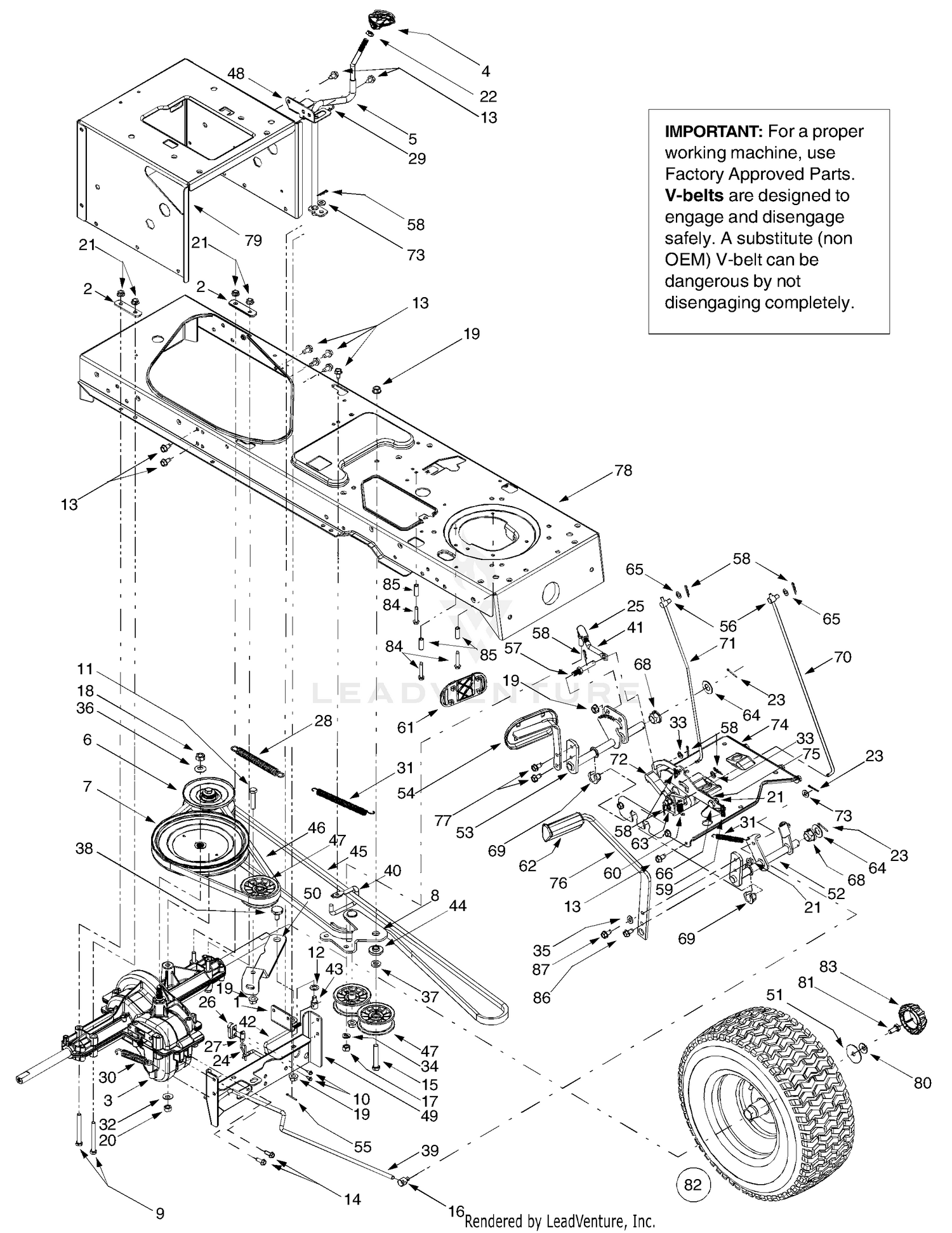 Drive, Controls, Rear Wheels