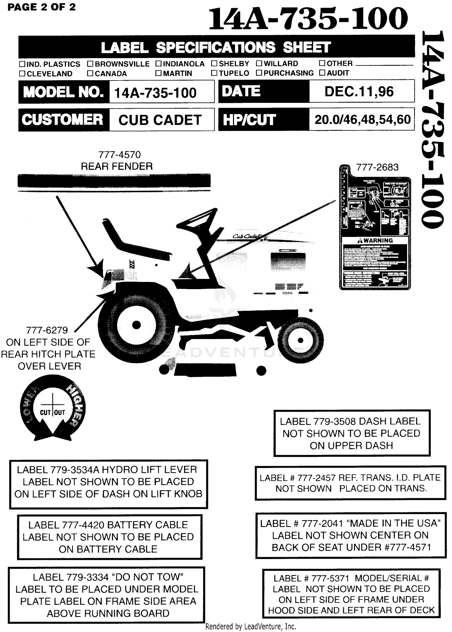 Assembly diagram