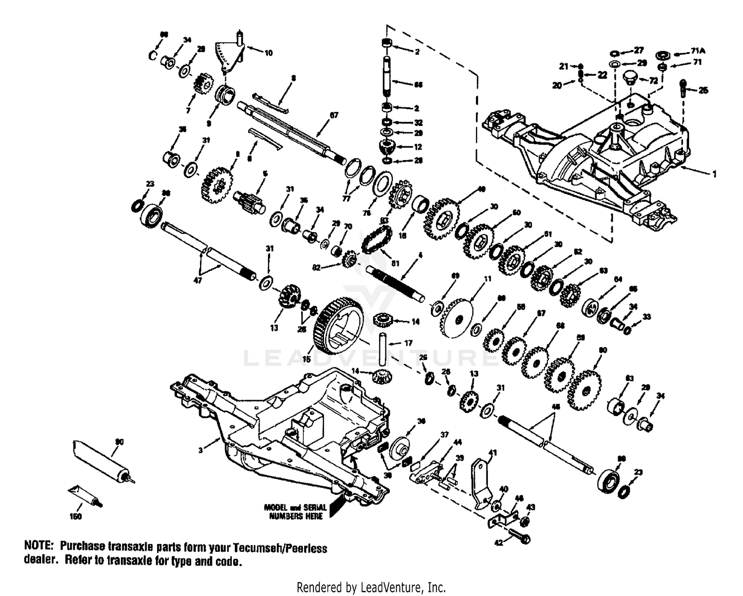 PEERLESS (#930) TRANSAXLE BREAKDOWN