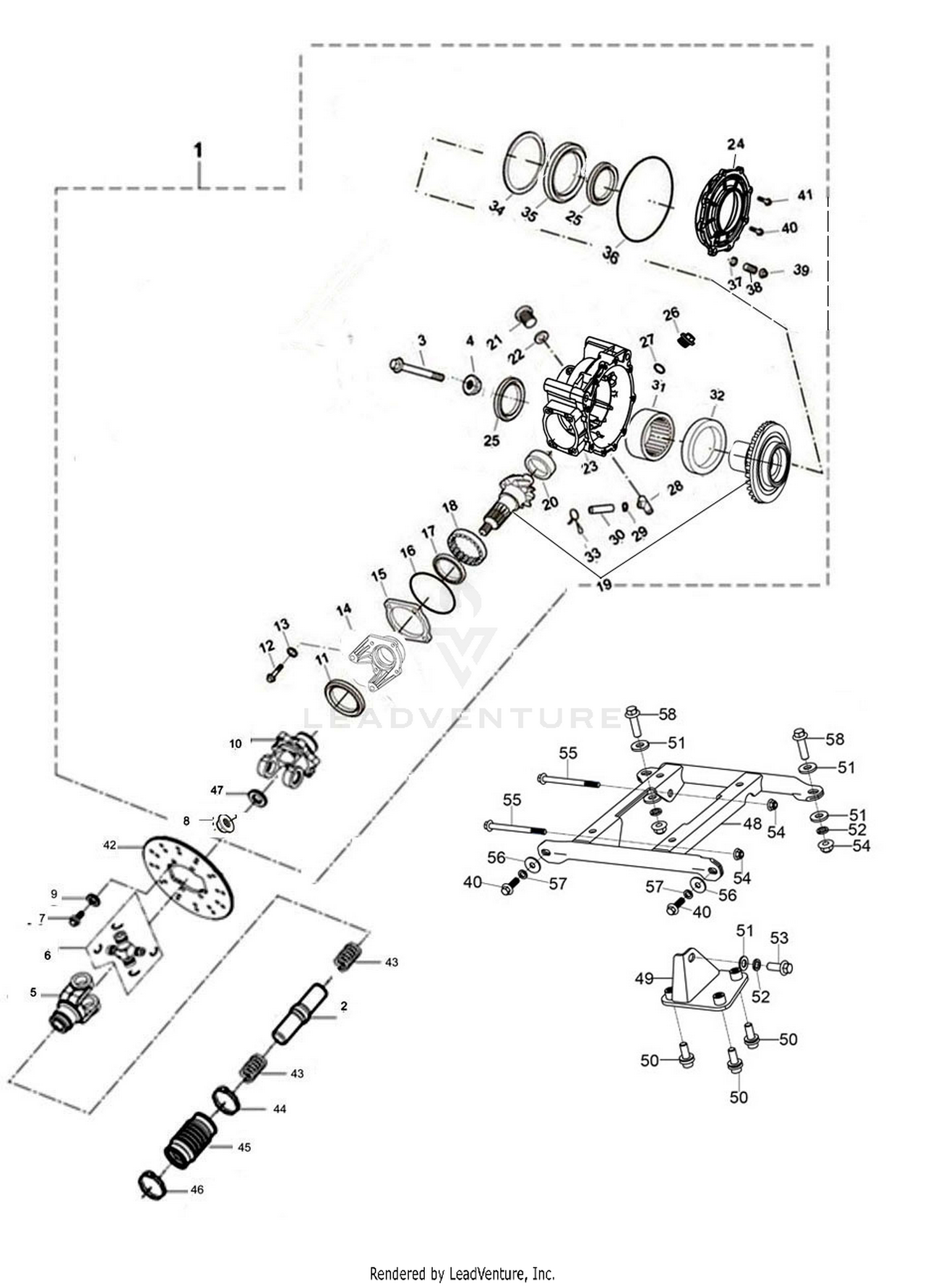 Differential Rear M550