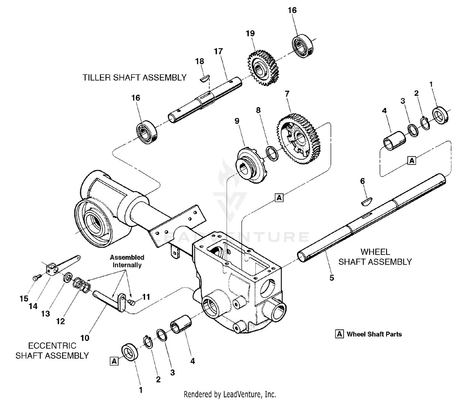 Tiller Shaft Assembly