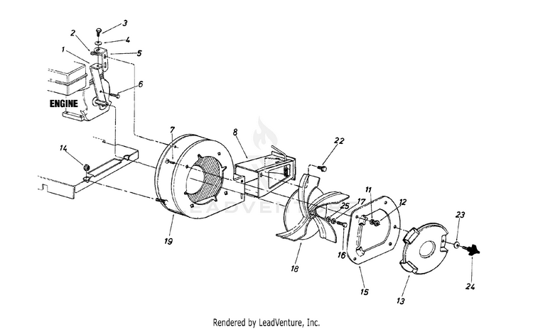 Yard Machines 24A-652D000 (2000) Blower | Partswarehouse