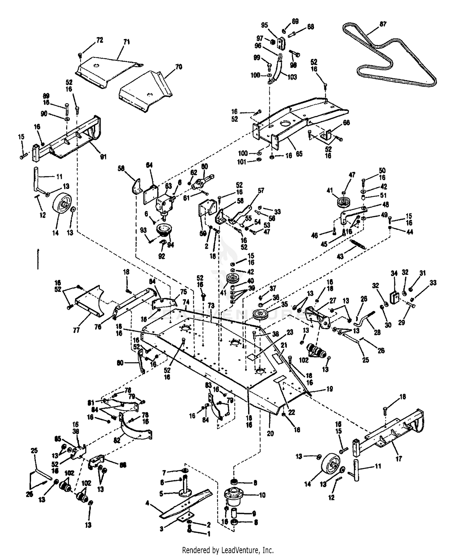 60" S.D. MOWER ATTACHMENT