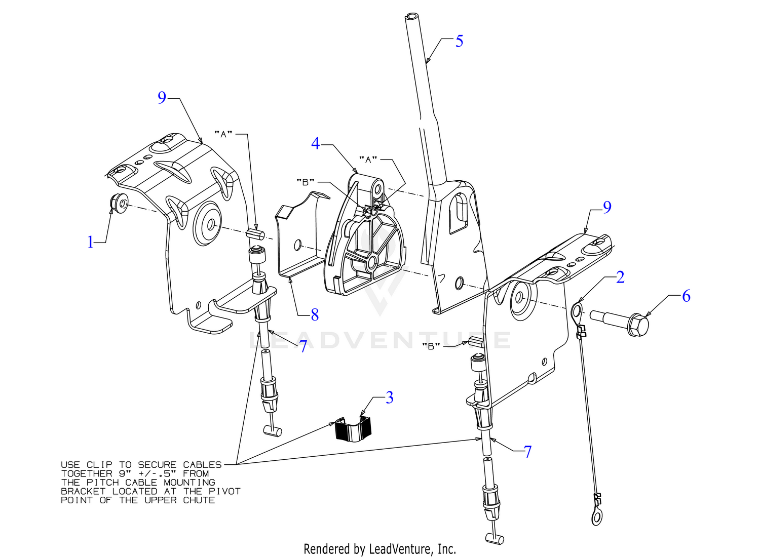 2-Way Chute Control Assembly
