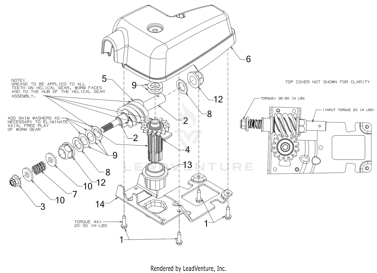 Chute Gearbox