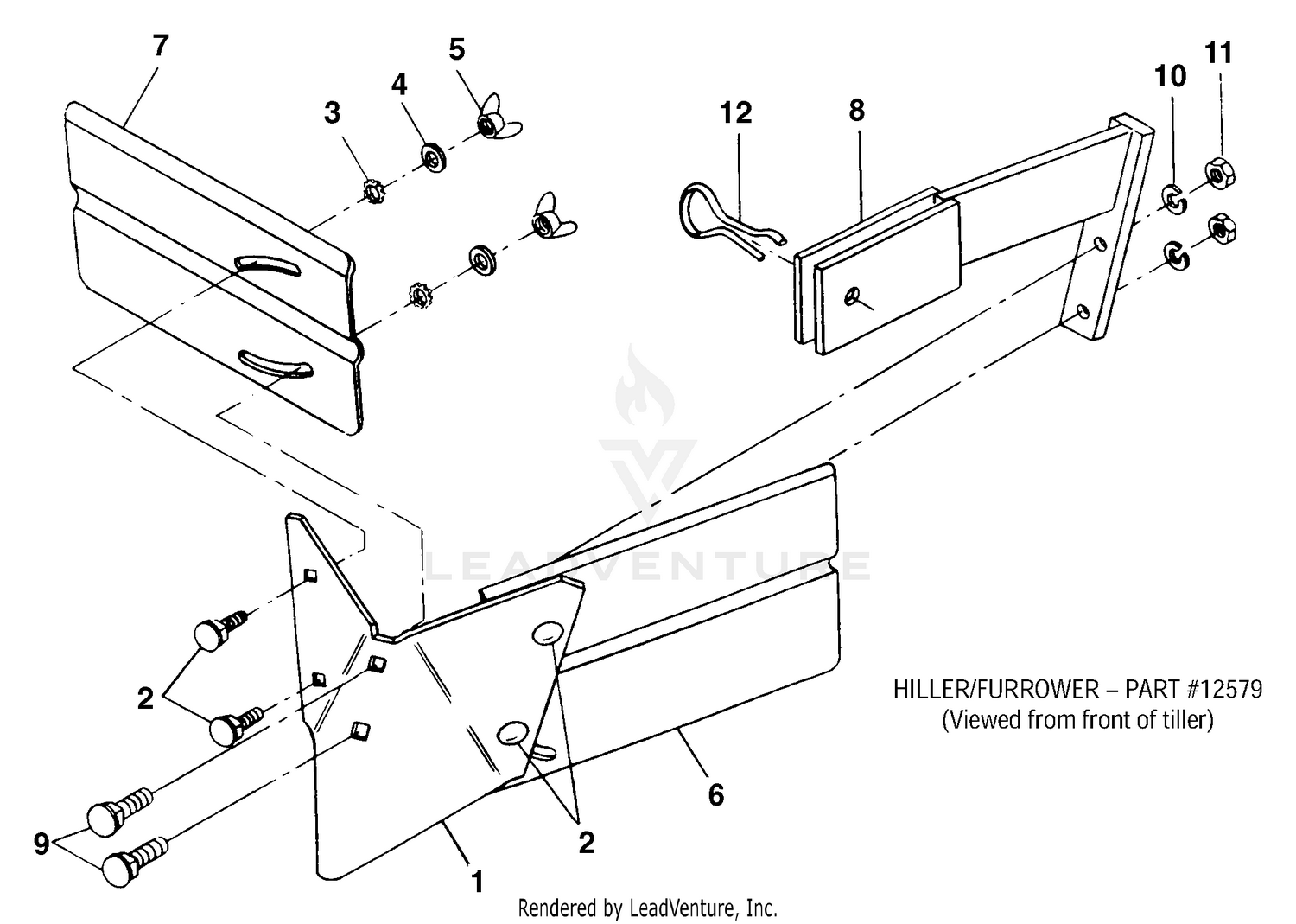 Hiller/Furrower Complete Attachment - PN 12579