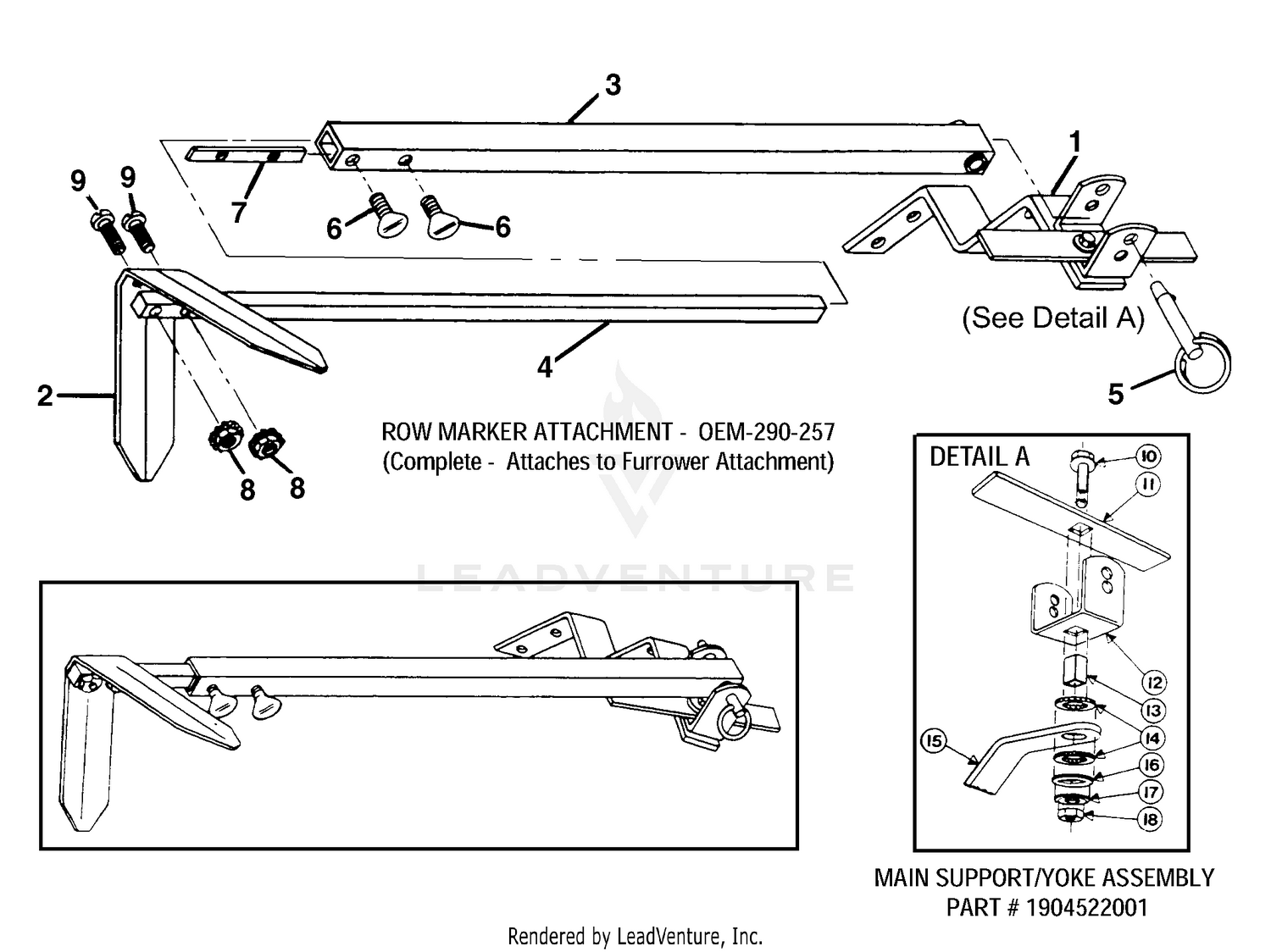 Row Marker Attachment