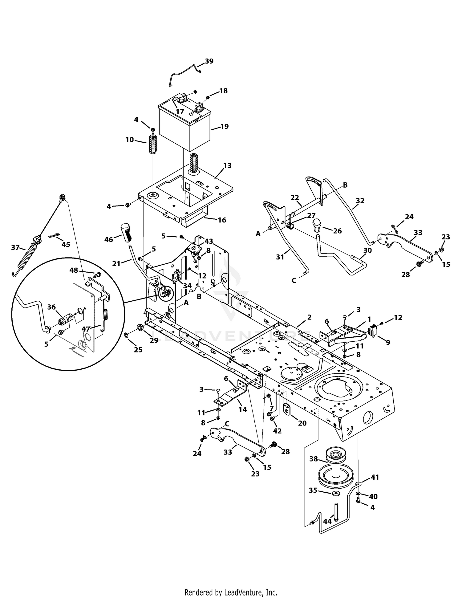 Frame and PTO Lift