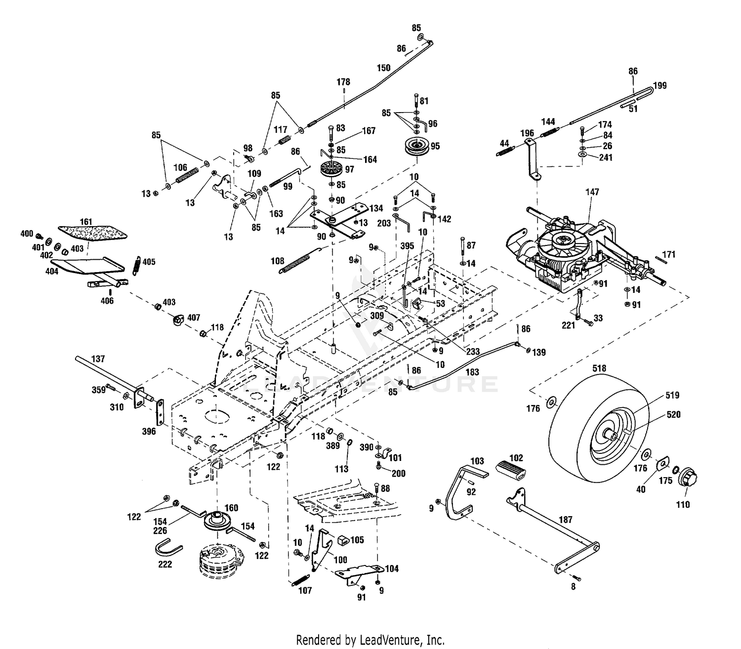 Peerless VST 205 Hydro Transmission Assembly