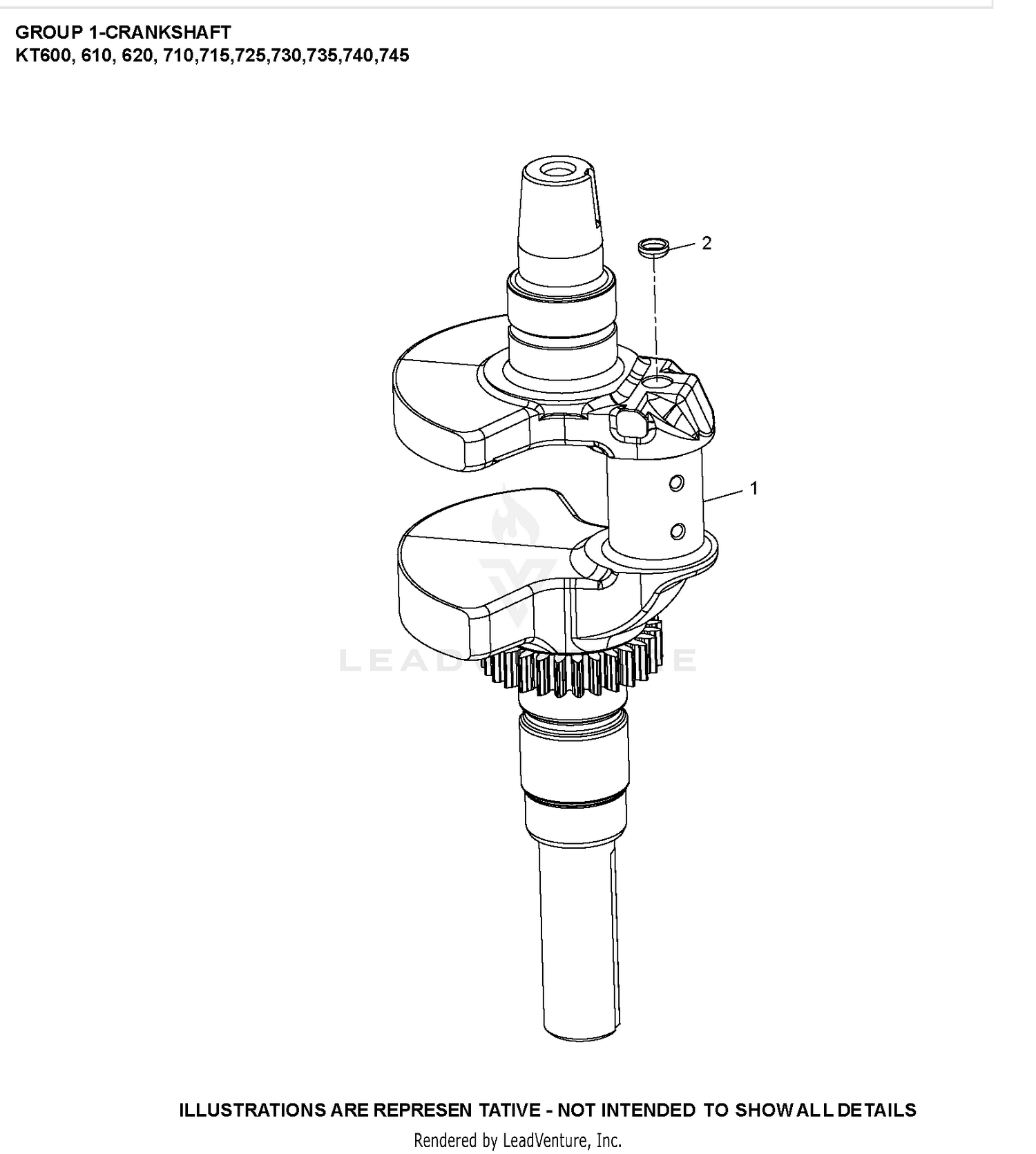 KT740-3097 CrankShaft
