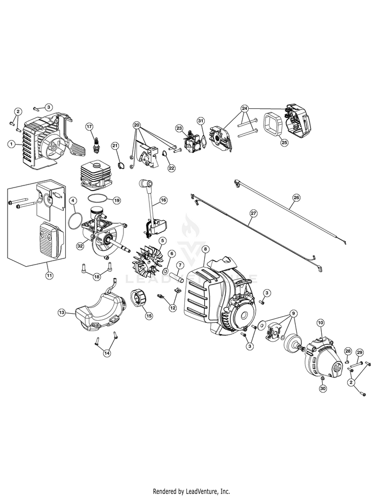 Remington RM2599 41BDPS1C983 Gas Pole Saw | Partswarehouse