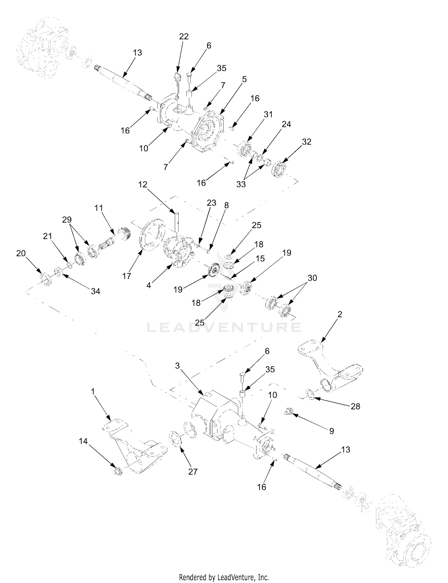 Axle Assembly 4WD (Part 2)