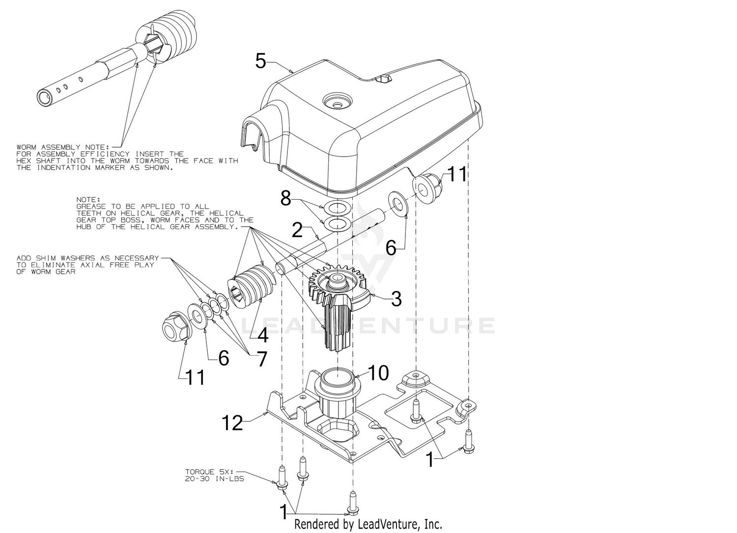 Chute Gearbox