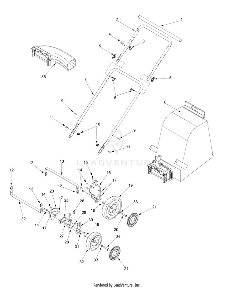 Craftsman by MTD 24A031E099 (247.77010) (2000) Chipper/Shredder
