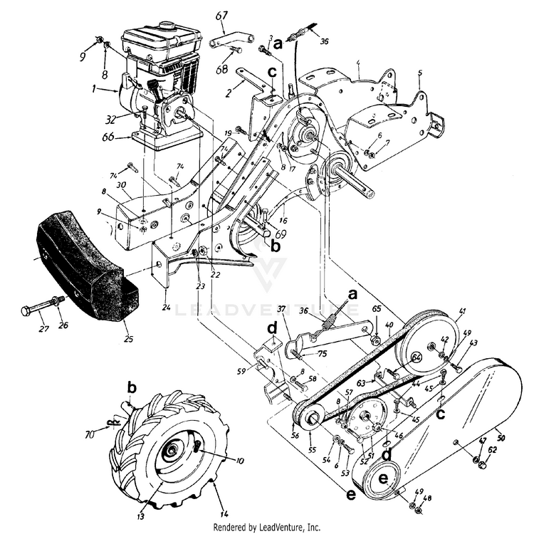 Ranch King by MTD 21A-447-206 (1998) Tiller Parts and Accessories at ...