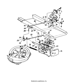 Lawn chief riding discount mower belt diagram