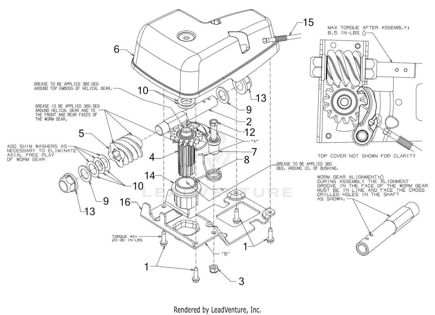 Chute Gearbox