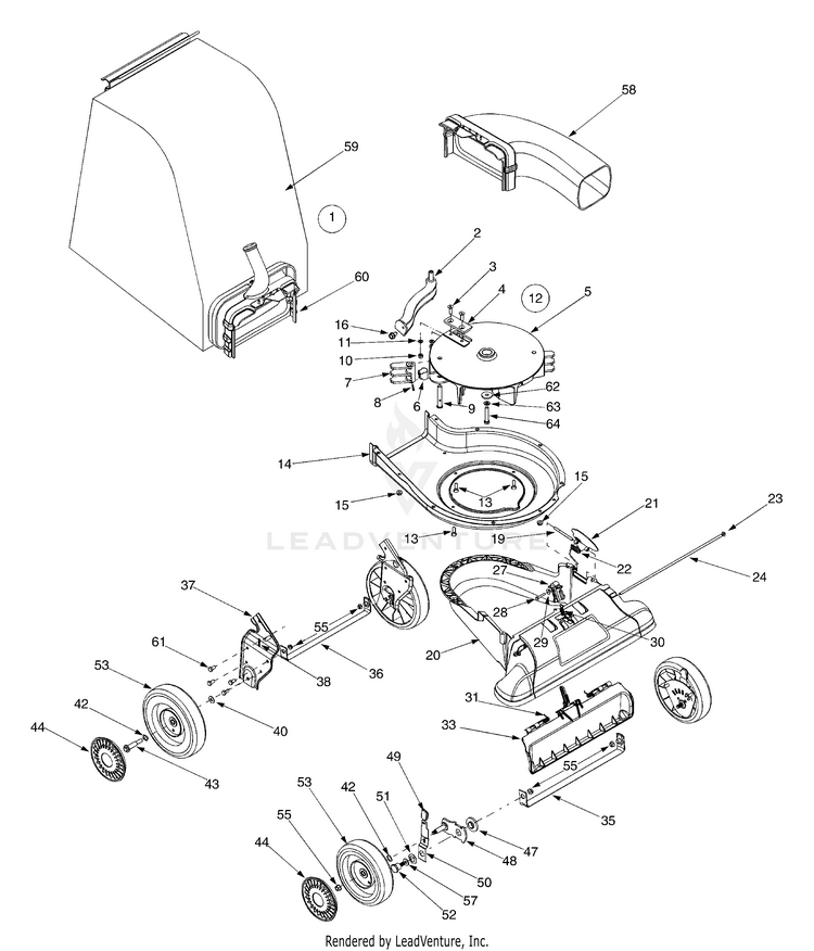 Craftsman by MTD 24A060G799 (247.77055) (2005) Chipper/Shredder