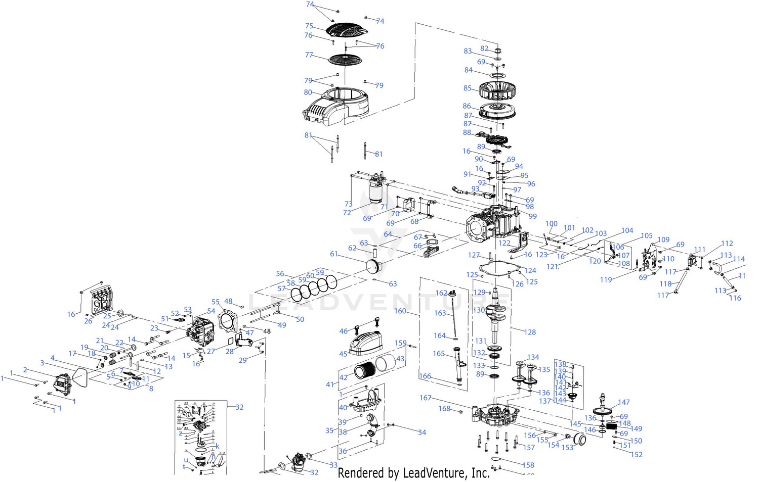 8X90ZU Engine Assembly