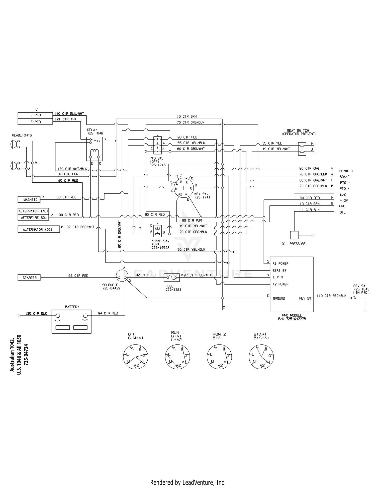 Cub Cadet Ltx1050kh Tractor 2009 13ap91ap010 13ap91ap056 13rp91ap056 Wiring Schematic Ltx1046 Ltx1050