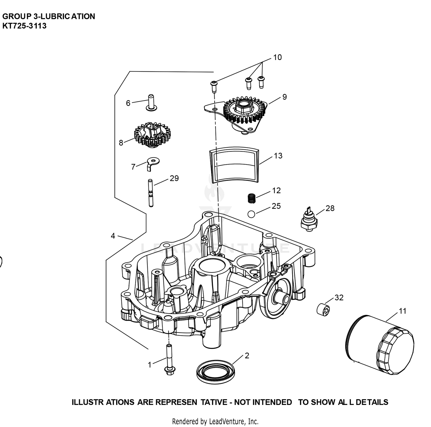 KT725-3113 Lubrication