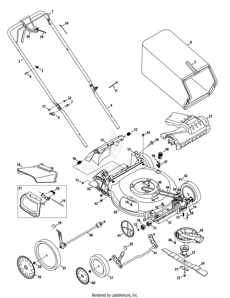 Troy bilt 21 online self propelled mower belt