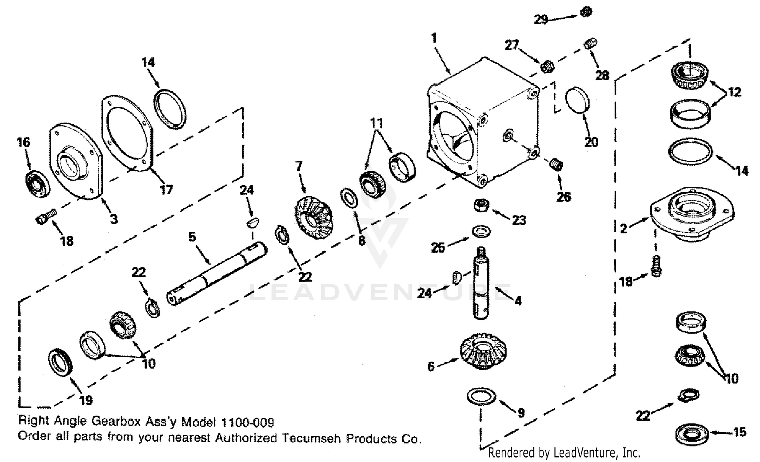 Right Angle Gearbox Ass'y