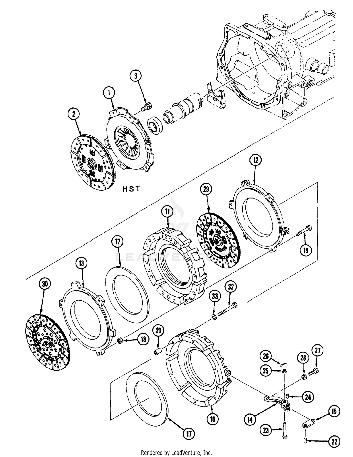 Clutch Single Drive (HST)