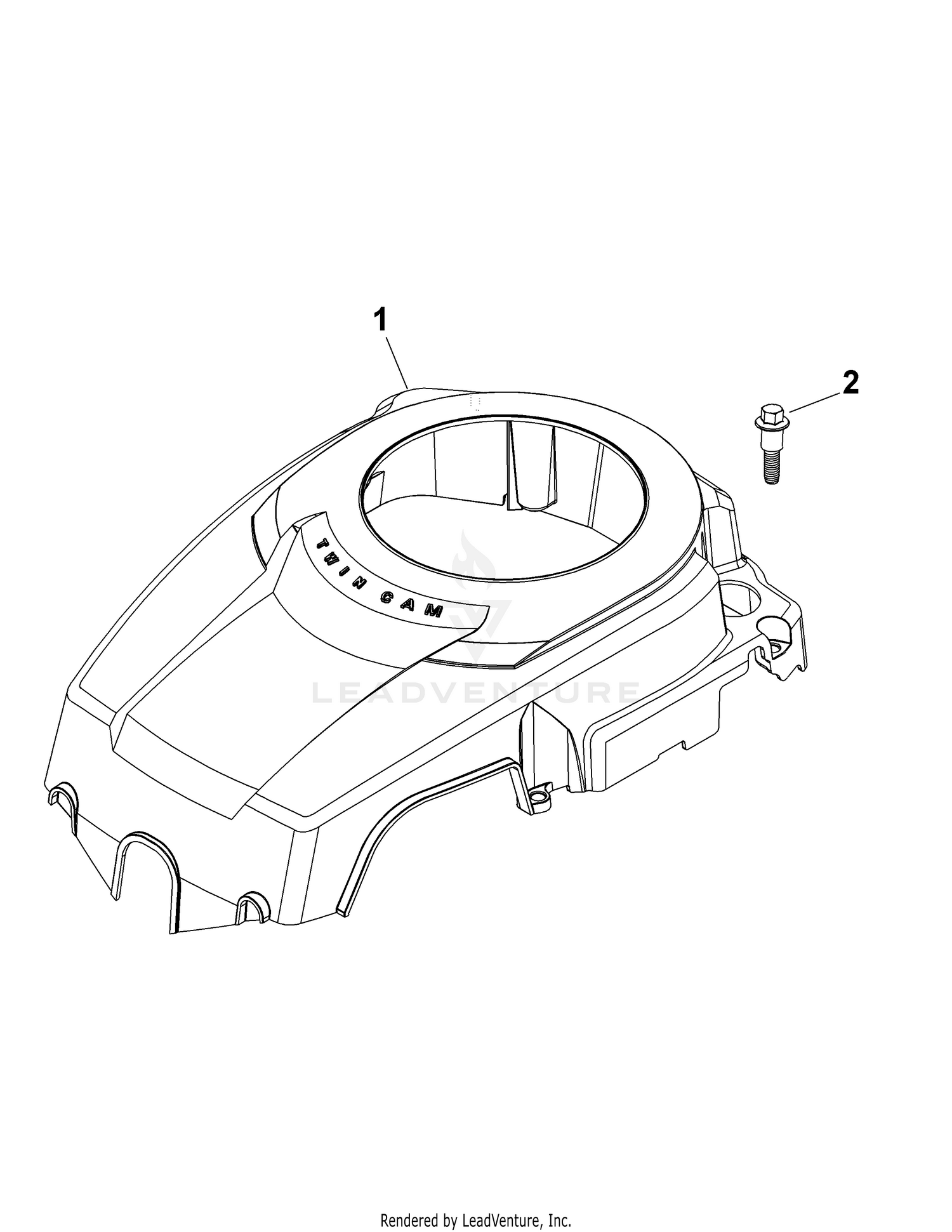 Kohler SV600-0009 Blower Housing & Baffles