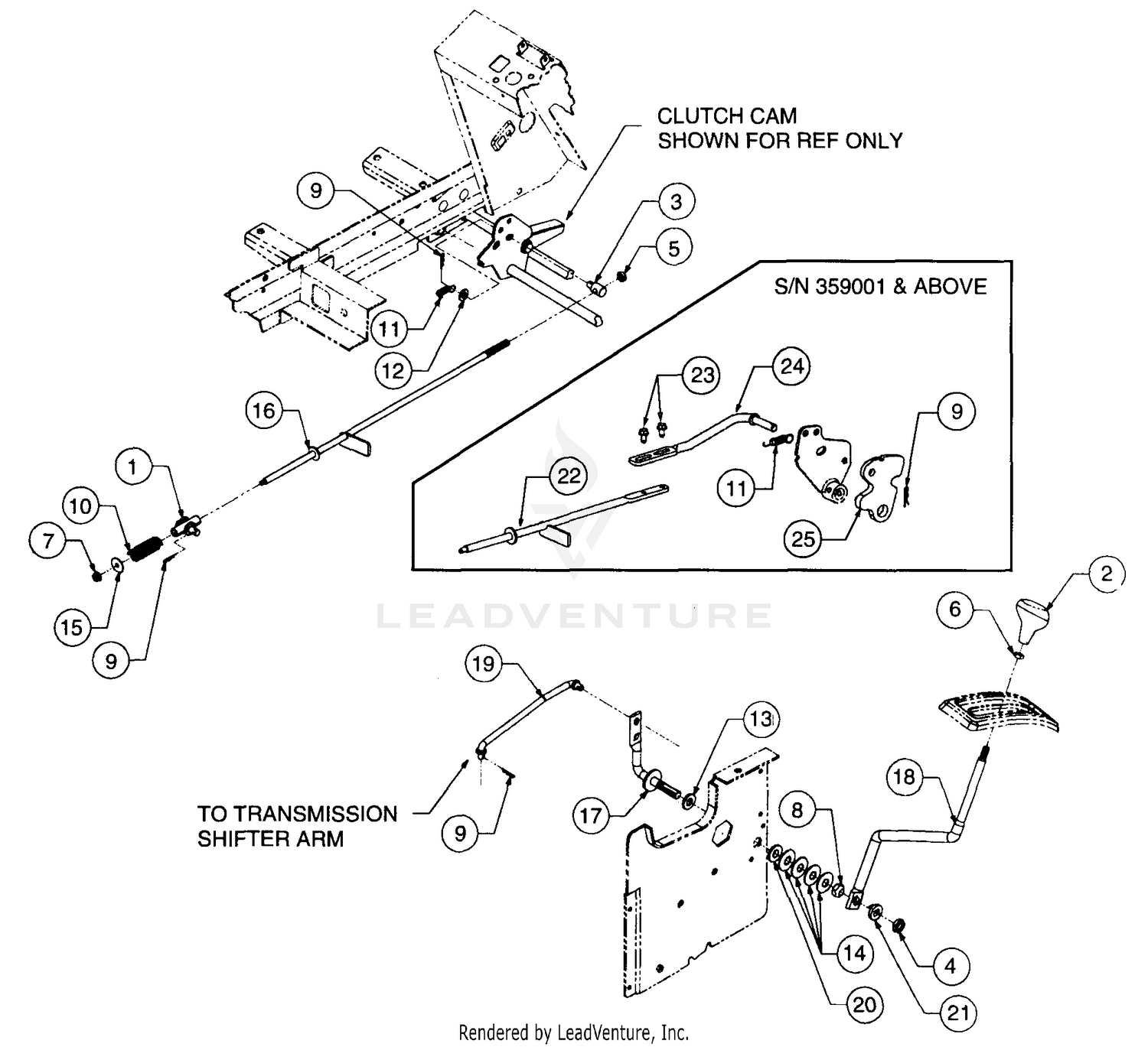 Cub Cadet 2150 Tractor S N 326 006 Up 136 242g100 13a 242g100 13b 242g100 Transmission Controls